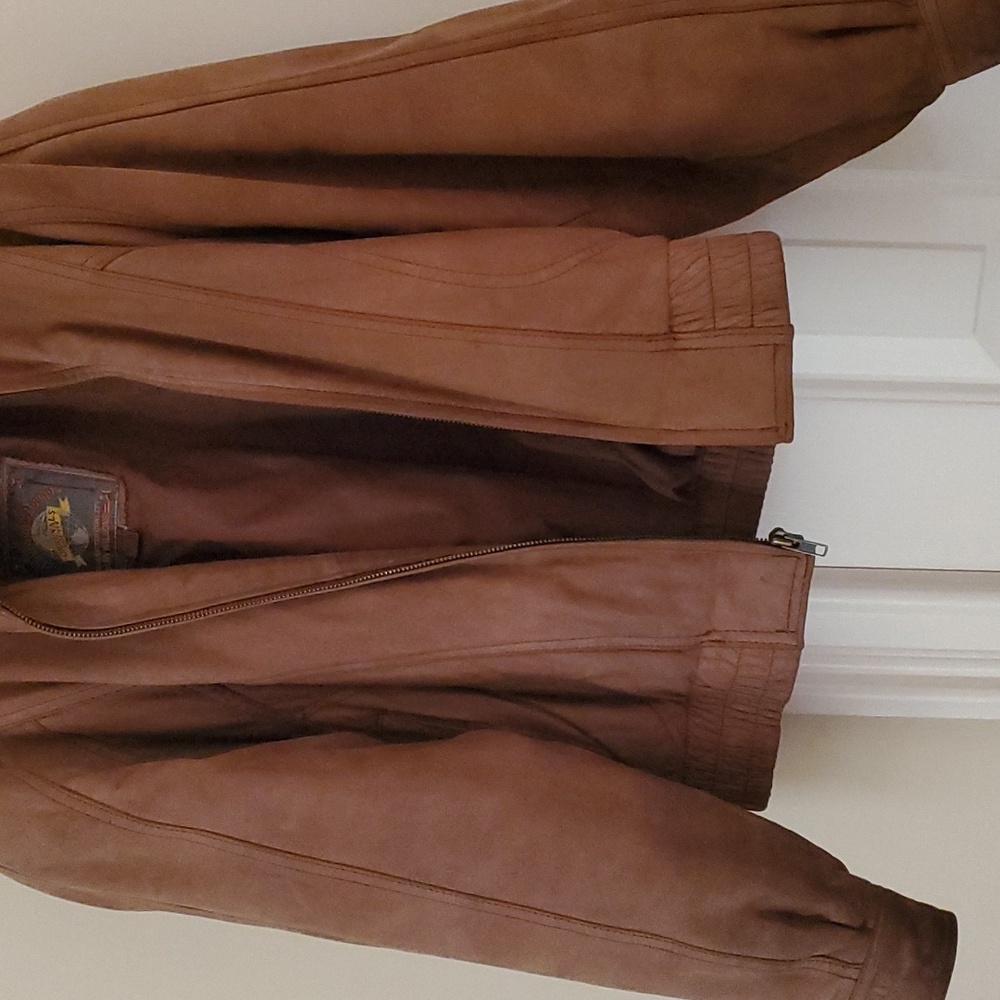 Women's Tan Leather Jacket